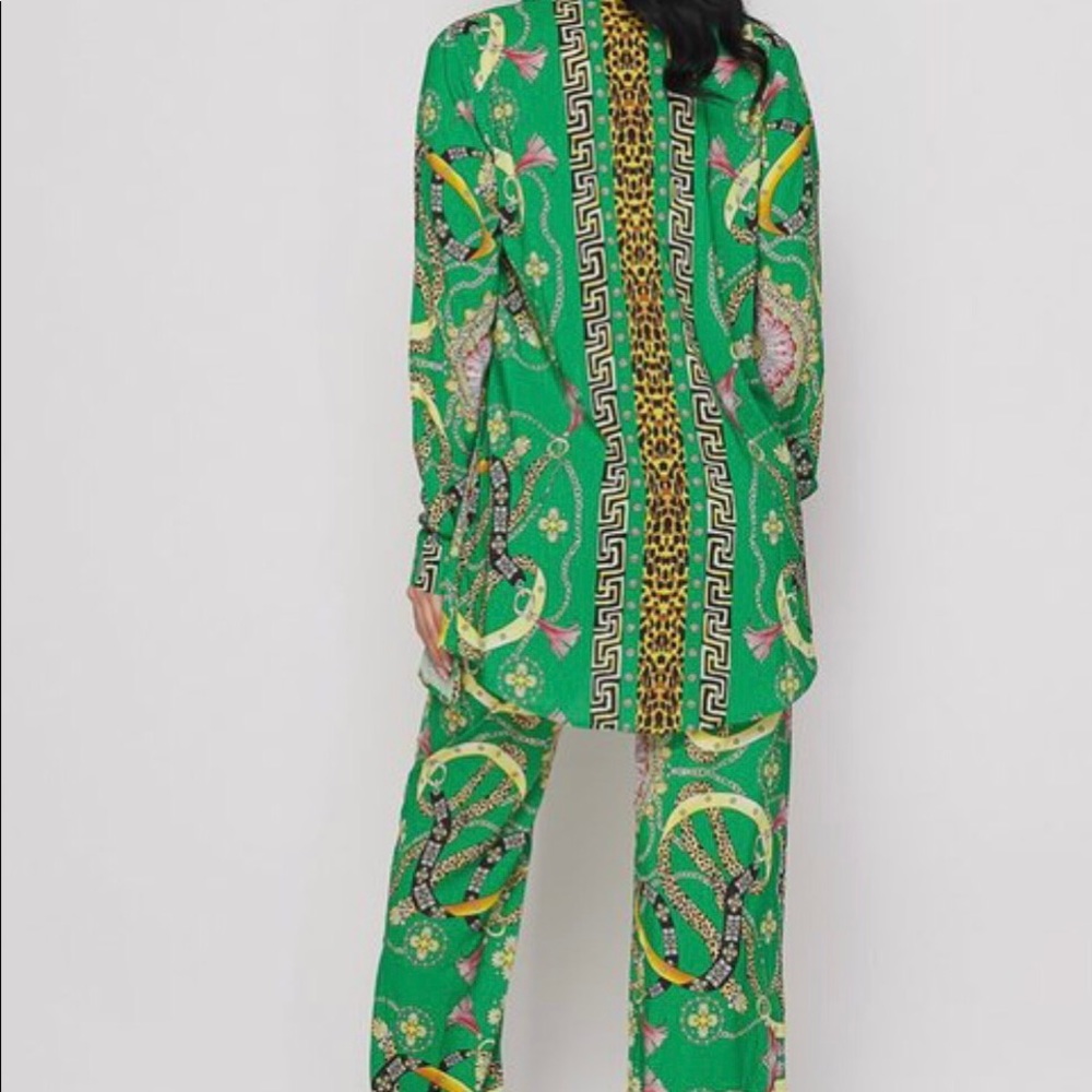 Green and gold Three piece set